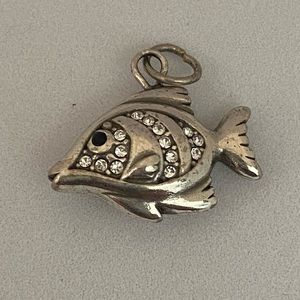 Brighton Silver Tone with Rhinestones charm (229)